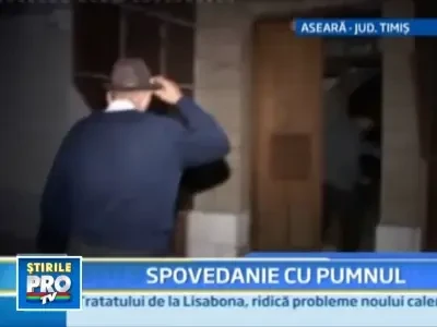 L-a batut popa-n altar!