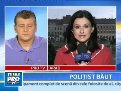 Seful Politiei Rutiere Hunedoara, prins beat in timpul serviciului!