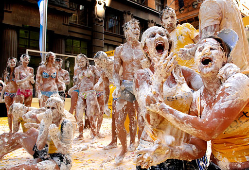 Bataie dulce pe strazile din New York!