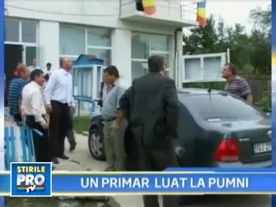 Primar facut knock-out de un consilier, intr-o comuna din Gorj! VEZI VIDEO!