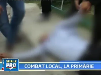 Primar facut knock-out de un consilier, intr-o comuna din Gorj! VEZI VIDEO!