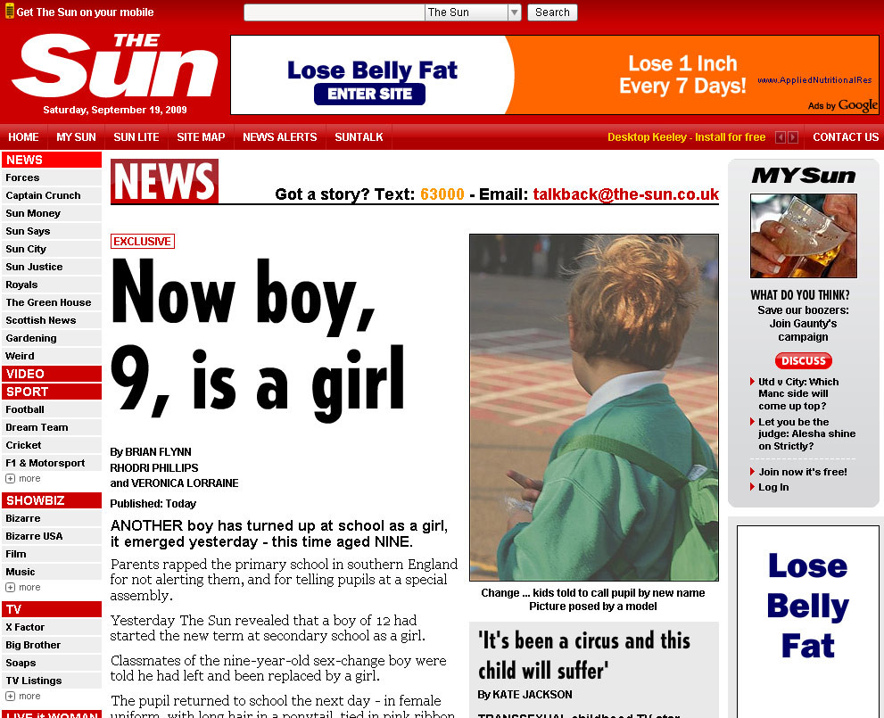 Schimbare de sex la 9 ani! Inca un baiat s-a intors la scoala FATA!