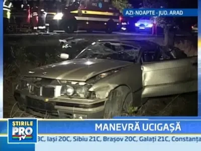 A incercat sa evite un mistret si s-a izbit de un copac! 2 oameni au murit