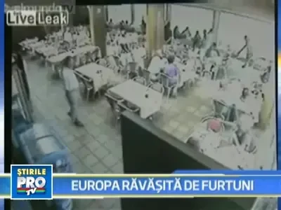 Europa, ravasita de furtuni