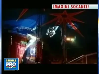 Un acrobat a cazut de la 20 de metri in timpul spectacolului! VEZI VIDEO
