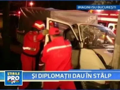 O masina a Ambasadei Rusiei implicata intr-un accident de circulatie