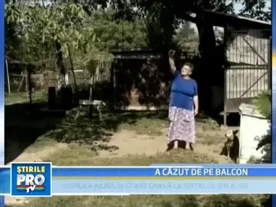 O fetita de un an, in stare grava la spital dupa ce a cazut de la 8 metri