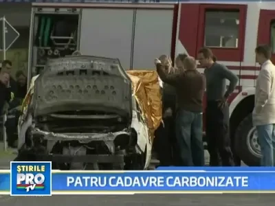 Germania: o femeie si cei patru copii, gasiti carbonizati intr-o masina