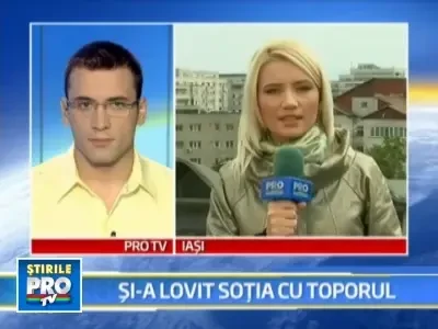 Gelozia l-a impins la un gest extrem: si-a lovit sotia cu toporul in cap