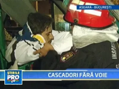 Au crezut ca-si iau zborul! Cascadorii cu o duba pe soseaua Colentina