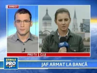 "Da-mi banii sau te impusc!" Jaf la o banca din Baia Mare