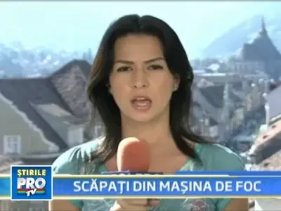 O masina de 35.000 de euro s-a facut scrum in mijlocul drumului!