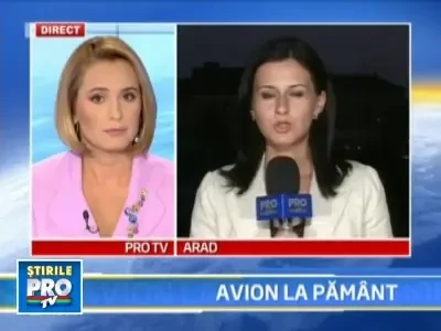 Incident aviatic la Arad. Un aparat de zbor pe jumatate distrus