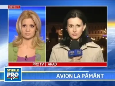 Incident aviatic la Arad. Un aparat de zbor, pe jumatate distrus