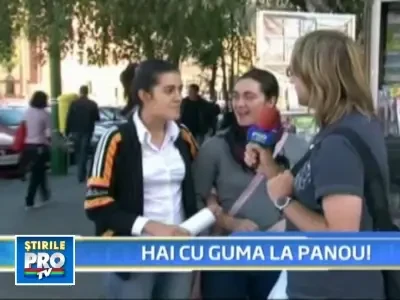 Campanie de bun simt: panouri pentru lipit guma de mestecat!