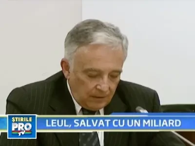 "Nu este bine ca leul sa se mai deprecieze!"