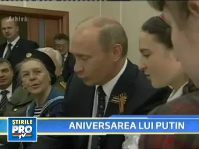 Aniversare "in stil sovietic" pentru Vladimir Putin, ajuns la 57 de ani