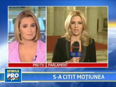 Tipete si acuzatii vehemente la citirea motiunii de cenzura in Parlament