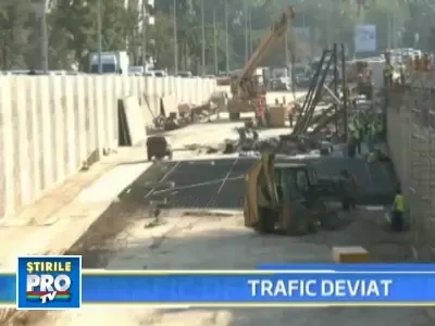 Restrictii de trafic in zona Pasajului Baneasa, din 10.10 pana pe 10.11