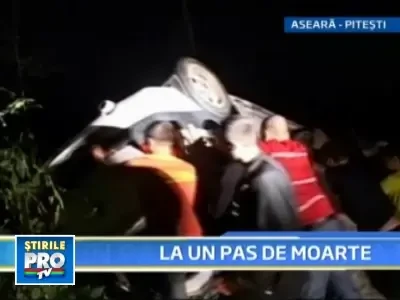 Grav accident langa Pitesti! O femeie gravida a vazut moartea cu ochii!