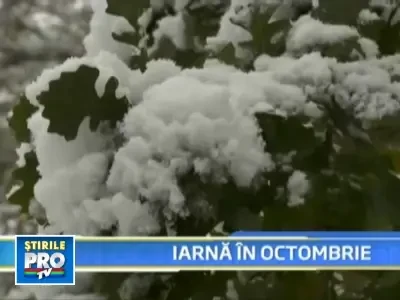 Zapada si polei! La americani a venit deja iarna!