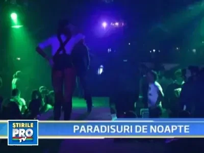 Blonda lui Iri, prezentatoare in club! Paharele pline, dansatoarele goale!
