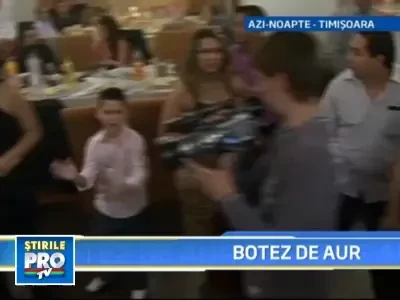 A plouat cu aur la Timisoara: "Regele Banatului" si-a botezat nepotul!
