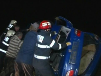 Accident teribil, cu masini rasturnate in Bucuresti. Nicio victima