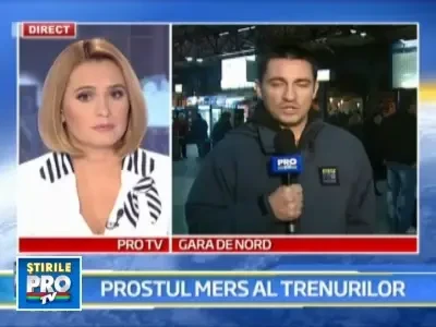 Mersul trenurilor CFR = mersul melcului: zeci de minute intarziere!