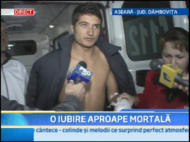 A scapat rapid de gelozia iubitului. Cu doua lovituri de cutit