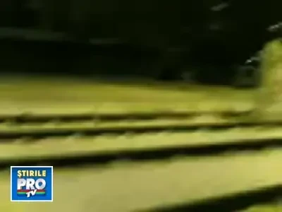 Tramvai fata in fata cu omul de zapada. Vezi ce-a urmat