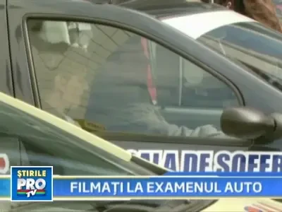 Examenul pentru permis, filmat de o camera video si monitorizat prin GPS