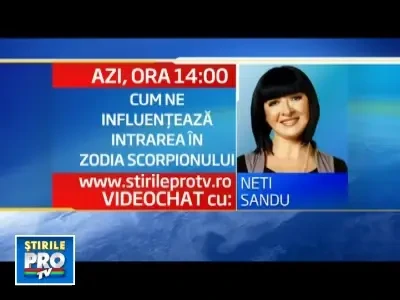 Afla de la Neti Sandu cum ne influenteaza intrarea in zodia Scorpionului