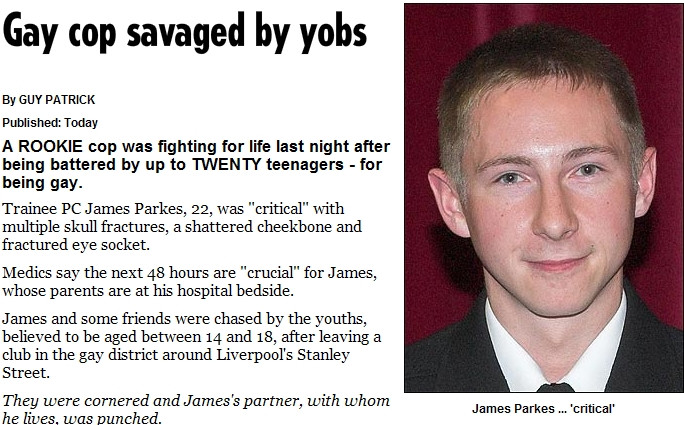 Politist gay, in stare grava, dupa ce a fost batut de 20 de adolescenti!