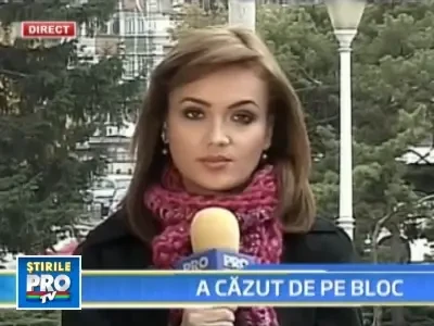 A "zburat" de la etajul 4, alcoolizat bine ! S-a ales doar cu o vanataie!