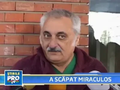 A "zburat" de la etajul 4, alcoolizat bine ! S-a ales doar cu o vanataie!