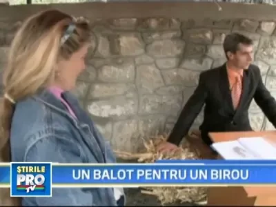 "Dau un balot de coceni pentru un birou!"