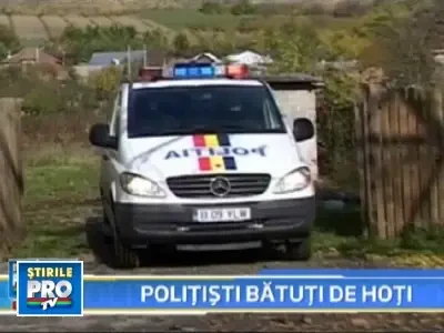 Politisti batuti cu bara metalica si lopata de trei infractori!