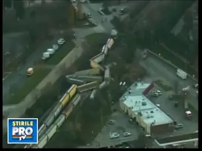 Coliziune puternica intre doua marfare la periferia orasului Chicago