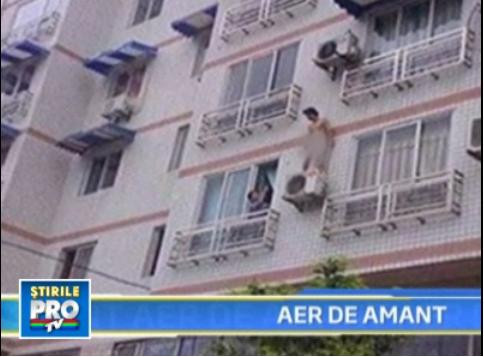 Gol-pusca pe aparatul de aer conditionat! L-a prins sotul amantei