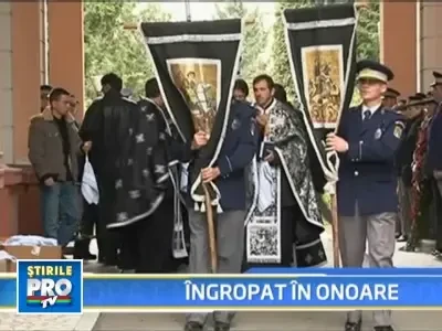 Politistul asasinat, inmormantat la Timisoara ca un erou!