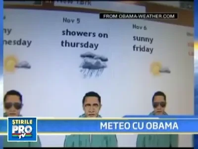 Vrei sa afli cum e vremea in Romania? Ti-o spune chiar Obama!