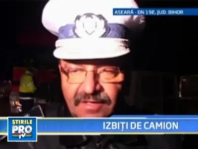 Accident aproape la indigo: microbuz si autocamion, in coliziune frontala!