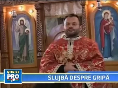 Preot: Este putin probabil ca virusul AH1N1 sa se ia in biserica!