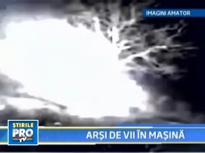 Imagini si declaratii socante! Au ars de vii in masina