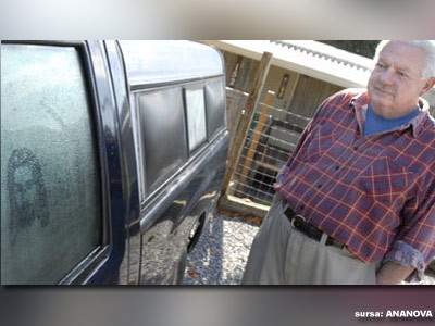 Isus ii apare in fiecare dimineata pe fereastra camionetei!