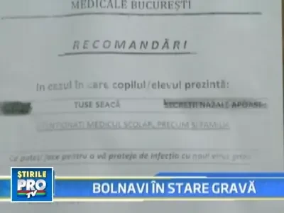 Doua femei sunt in stare grava din cauza gripei noi!