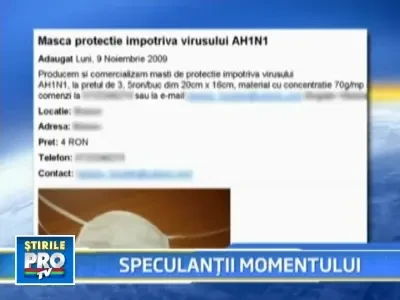 CAMERA ASCUNSA! Specula cu masti de protectie impotriva AH1N1