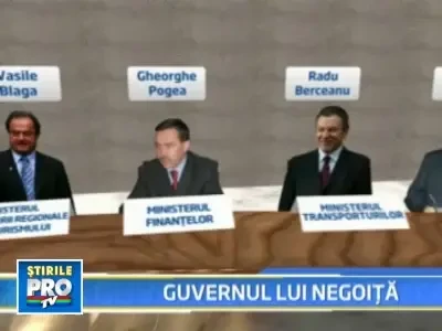 Afla care sunt ministrii cabinetului Negoita