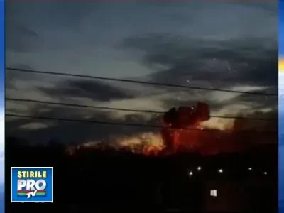 Foc de "artificii" infricosator in Rusia!